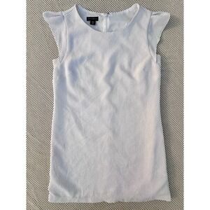 Metaphor White Mini Dress Texture Women Sz S Shift Summer Career Casual Feminine